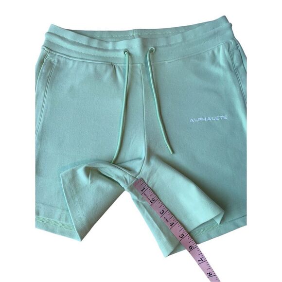 Alphalete Essential Core Shorts In Frozen Spring/Mint Green - Picture 6 of 9